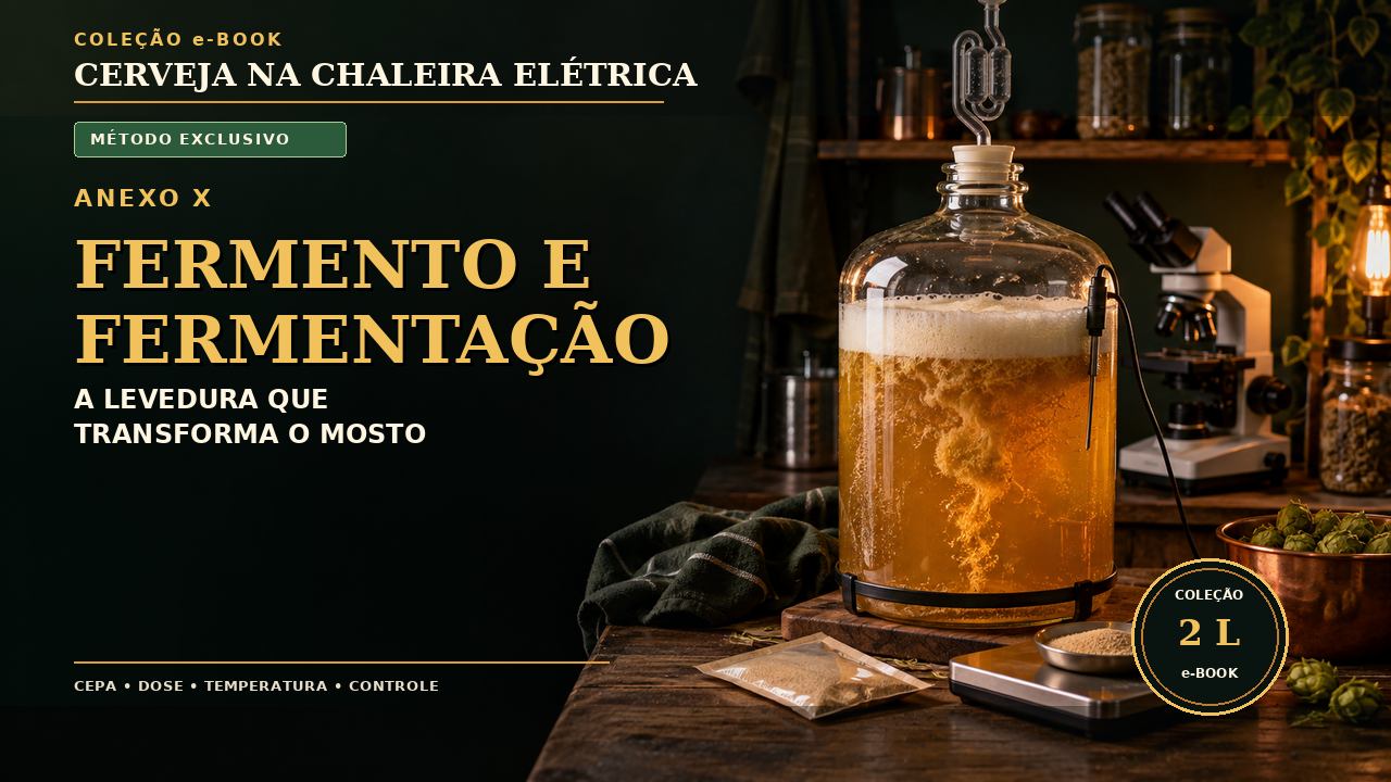 Capa editorial do Anexo X — Fermento e Fermentação