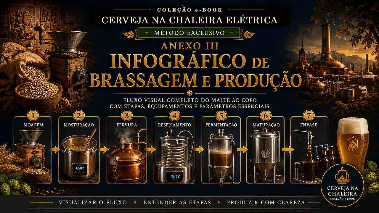 Capa editorial do Anexo III — Infográfico de Brassagem e Produção