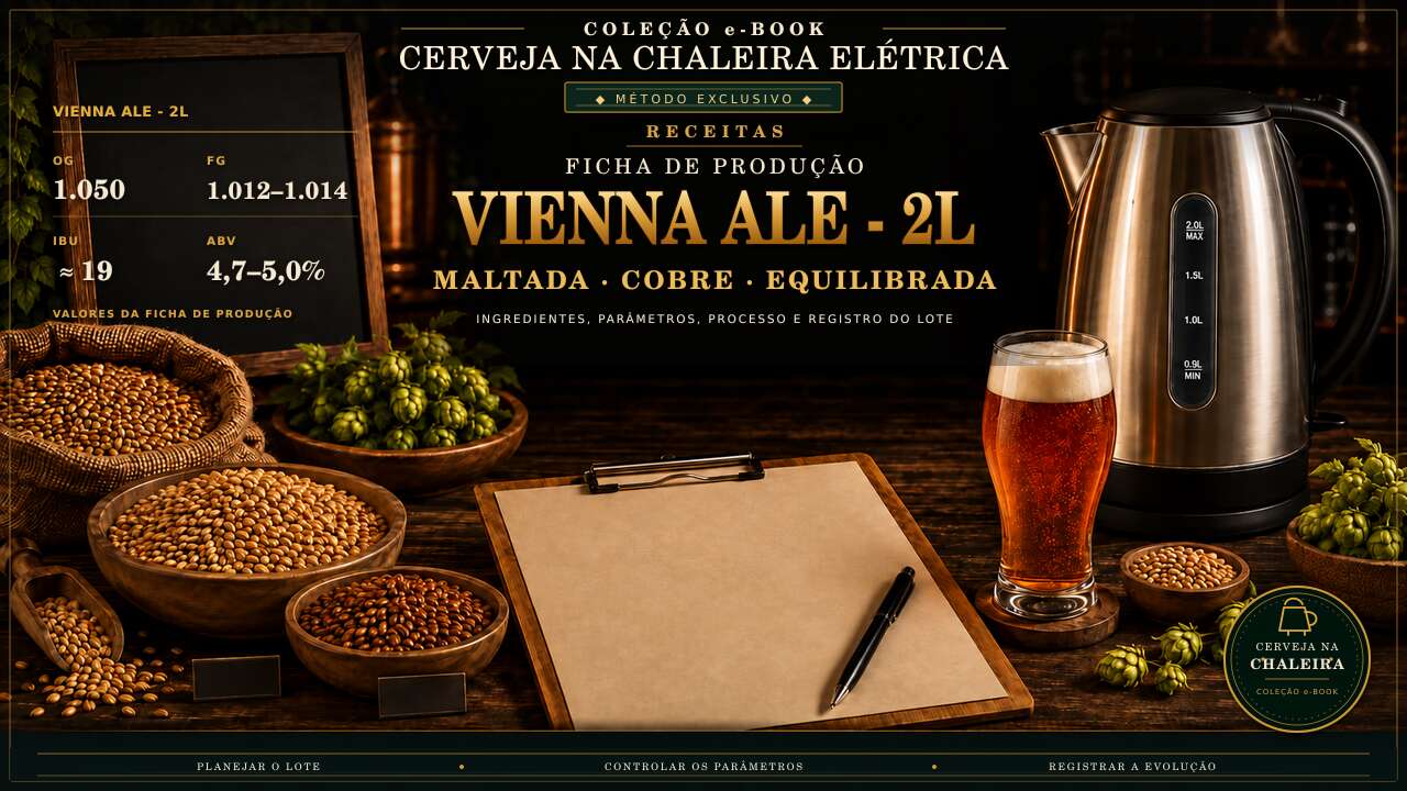 Capa editorial da receita — Ficha de Produção Vienna Ale - 2L